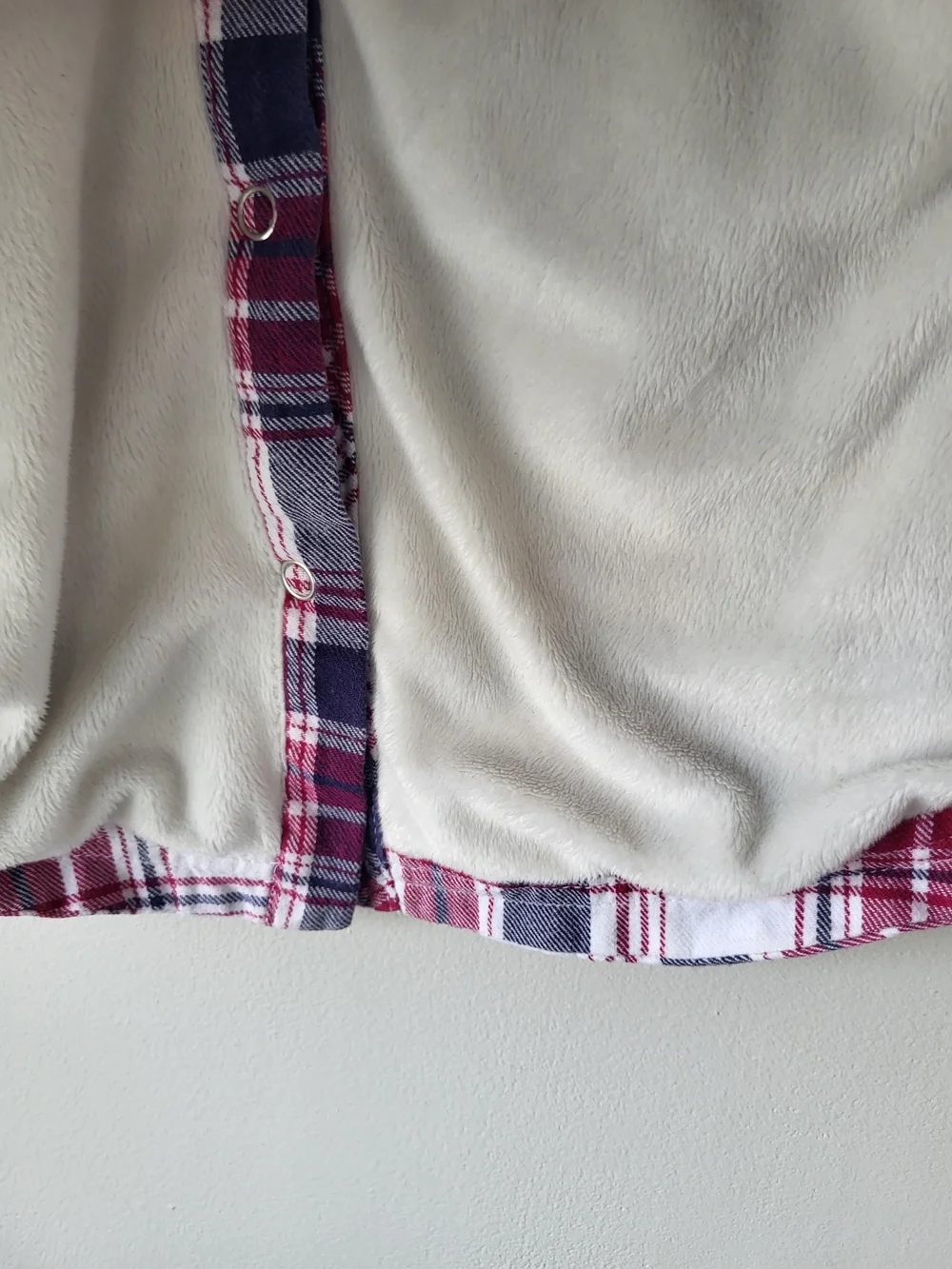 Lady Hathaway Red Plaid Button-Down Lined Cozy Countryside Shirt Jacket - Picture 8 of 14